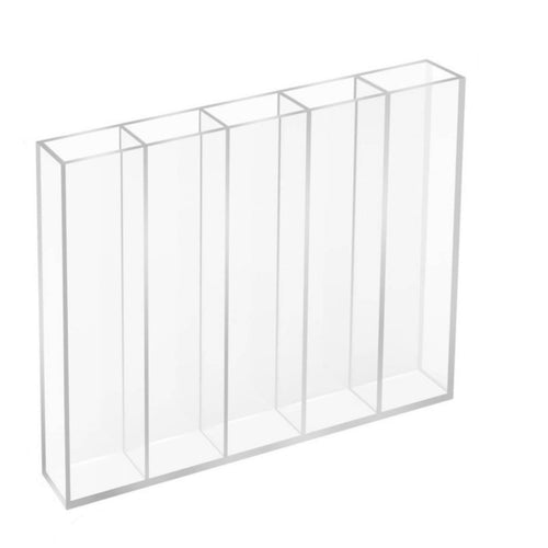 Acrylic Straw Storage Rack unobstructedFrame Multi-Compartment Straw Rack Slim