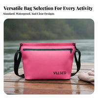 Portable PVC Waterproof Bag Multi-Use Waterproof Pool Bag Zipper Closure for Travelers, Beachgoers, Traveling, Water Sports, Vacation