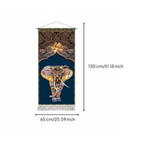 Thai Elephant Wall Hanging Lightweight Elephant Tapestry Long-Lasting
