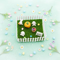 Dollhouse Easter Decoration Set Cute Design Easter Hare Garden Kit Miniature Hare Garden Kit Perfect Gift for Children