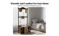 Coat Rack with Shoe Bench triple-function Design Hall Tree Space-Saving for Living Room