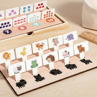 60 Pieces Cognitive Pairing Box Self-Directed Play Color Shape Sorting Box Hands-on Learning Toy for Kindergarten