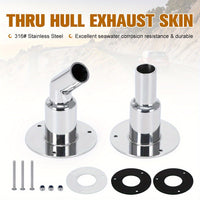 Flange Vent Exhaust Pipe for Marine Parking Heater Steam Smoke Exhaust Pipe Stainless Steel Accessory