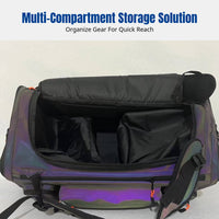 Colorful Waterproof Ski Board Bag, Multi-Compartment Winter Gear Backpack, Helmet Holder, Double Shoulder Straps, Custom