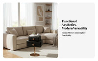 Round Pedestal Table Creative Design Nightstand Space-Saving for Bedroom, Office