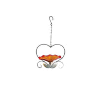 Hanging Bird Feeder Decorative Hanging Bird Feeder Bowl Metal for Garden