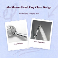 Brass rain shower set, 3 modes