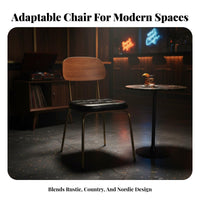 Armless Side Chair Industrial Design Crab Leg Chair High-Density Foam Cushion