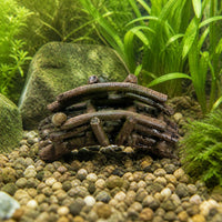 Ceramic Aquarium Ornament House Pavilion for Fish Tank Landscaping