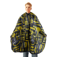 Barber Cape for Adults, Hair Dyeing and Cutting, Non-Stick Hair, Leopard Print