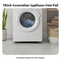 4 Pieces Rubber Adjustable Support Pad Strong and Stable Washing Machine Stand for Kitchen