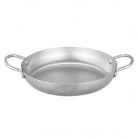 Stainless Steel Seafood Pan Vintage Style Stainless Steel Skillet Loop Handles