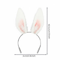 BJD Hare Ear Headpiece Handmade Cute Hare Ears Headband Realistic for Photo Prop, Cosplay