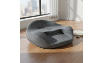 Pressure Relief Memory Foam Zafu Soft Textile Cross-Legged Floor Seat for Meditators, Home