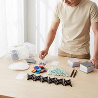 Allcomplete Kit Set Trading Card Cleaning Kit Anti-Static Cloths Sports Card Grading Kit Safeguarding Storage Case