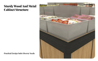 Snack and Candy Display Stand Heavy-Duty Snack Display Rack Sturdy Construction Freestanding Candy Shelf for Convenience Store Managers, Vendors