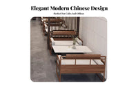 Chinese design Design Booth Dining Set Wrought Iron Frame Single-Sided Banquette configurable Combination Commercial Furniture sturdyDuty for Teahouse managers, Hospitality Professionals, Interior Designers, Reception Area, Office Lounge, Lobby, Cafeteria