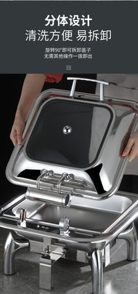 Stainless Steel Electric Heating Chafing Dish for Hotel Buffet