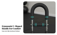 U-Shaped Coil Bar Comfortable Foam Grips Adjustable Power Twist Bar Curved Strength Bar Portable Bicep and Forearm Strengthener