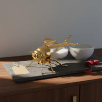 Gold Bee Sugar Pot Transparent Body Honey Jar with Spoon Easy to Clean