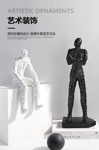Modern Creative Resin Mosaic Figure Decoration for Home
