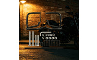 Motorcycle Matte Black Motorcycle Engine Guards Heavy-Duty with Mounting Hardware for Motorcyclists, Riders, Street, Garage