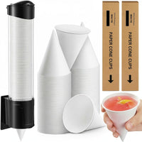 5000 Pieces Paper Cone Cups Multi-Purpose 4 Oz Cone Paper Cups for Office, Party