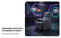 Gaming Sofa on Wheels Reclining Function Computer Chair Breathable Upholstery Integrated Footrest for Internet Cafe, Bedroom