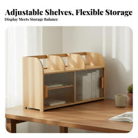 Multi-Compartment Desk Shelf Tiered Design Desktop Organizer space-efficient Size