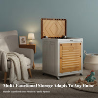 Foldable Wheeled Container Foldable Design Storage Box two-manner entry for Adults