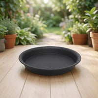 Plant Saucers and Drip Tray for Outdoor Plants, Heavy Duty Resin Water Tray, 30mm Deep Thickened Plant Trays, European Style Garden Floor Base