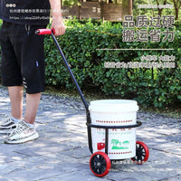 新款升级轮倒水车手拉式小推车倒垃圾运水桶农村家用泔水车