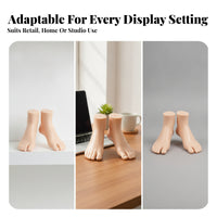 PVC Foot Display Model Reusable Toe-Separated Foot Model Long-Lasting Realistic