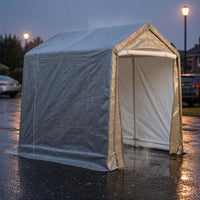 Storage Shelter Tent Gray Cover Storage Canopy Interior