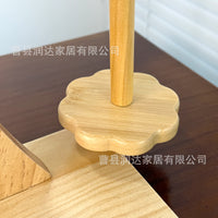 新款木质纱线架可旋转带手机支架针织线球线轴架针织工具收纳盒