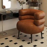 Sumptuous Barrel Chair Soft and Comfortable Vanity Stool Multifunctional
