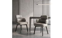 Modern Swivel Accent Chair with Leather Upholstery Padded Swivel Accent Chair for Living Room, Home Office, Vanity