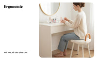 arc-backrear Dressing Chair Light Luxury Design Vanity Stool Ins aesthetic for Cloakroom