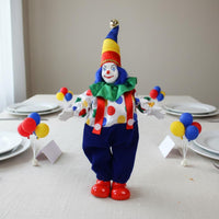 Ceramic Clown Doll Collectible Ceramic Clown Figurine High Quality for Shelf