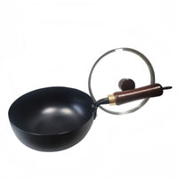 Natural Non-Stick Hand Hammered Wok Heavy Duty Traditional Chinese Stir-Fry Pan All Stovetop Compatible