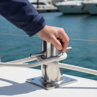 316 Stainless Steel Bollard Heavy Duty Stainless Steel Mooring Bollard Easy Installation Boat Mooring Post for Harbor