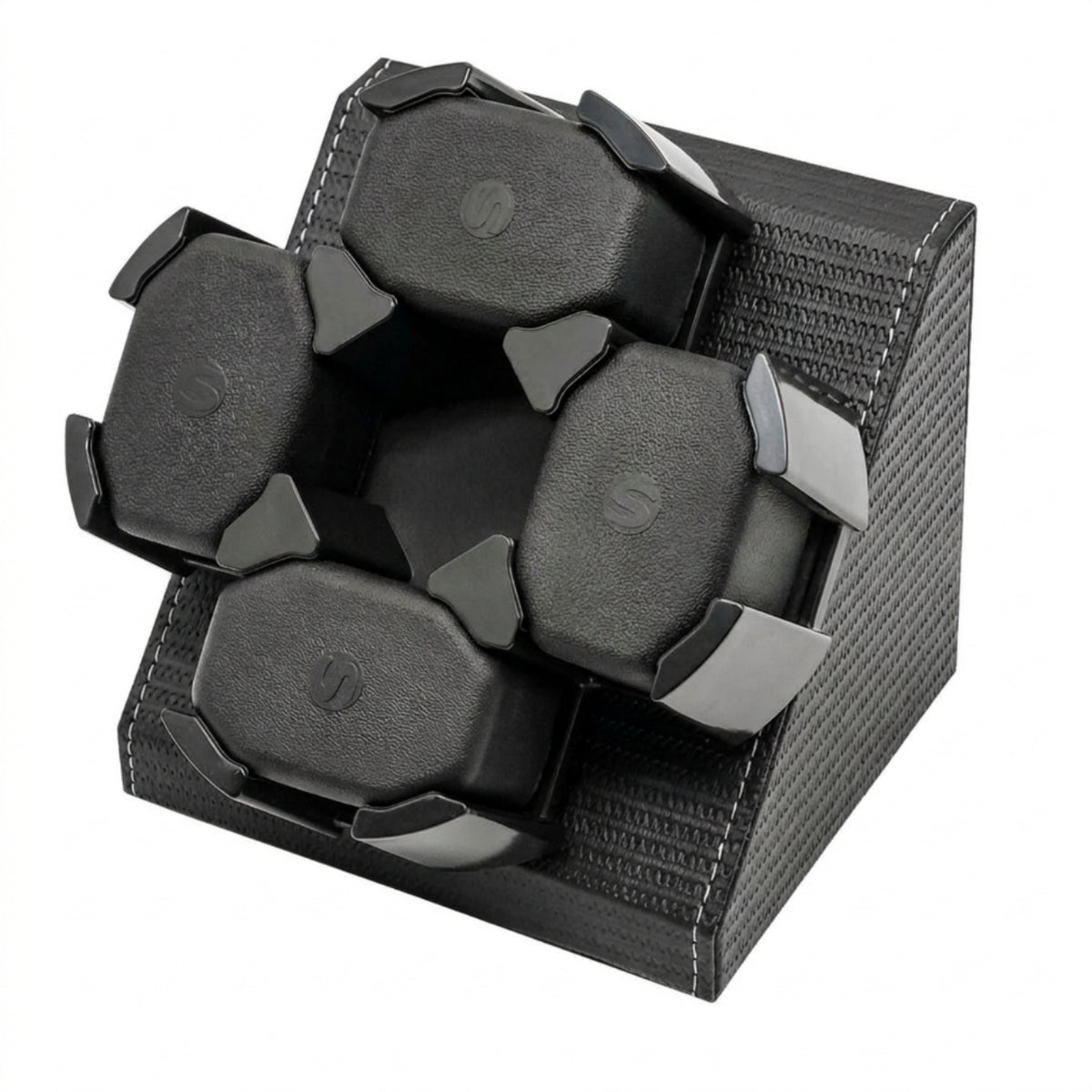 Automatic Watch Winder Braided Watch Winder with Four Holders Space-Saving