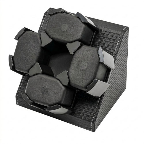 Automatic Watch Winder Braided Watch Winder with Four Holders Space-Saving