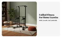 Non-Slip Grips Pull up Bar Station Sturdy Construction Power Station Stable Base Pull up Station Heavy Duty for Fitness Enthusiasts, Adults, Teenagers, Indoor, Garage, Office