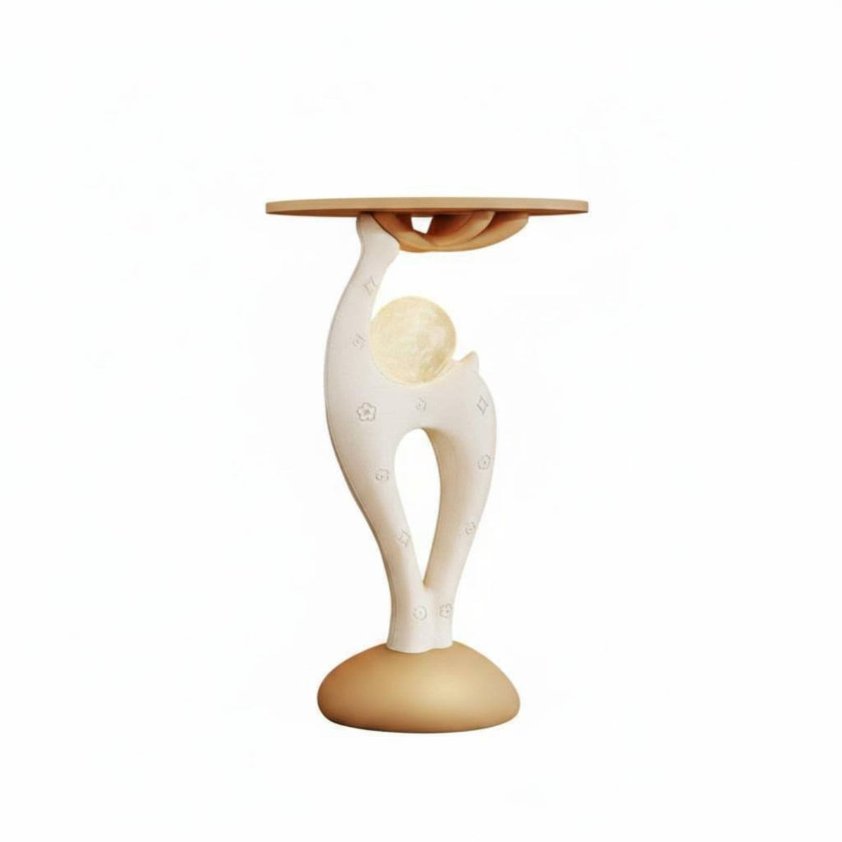 Woodland Creature Accent Lamp Woodland Theme Design Sculptural Deer Nightstand