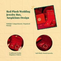 Gold-tone jewelry box for keepsakes