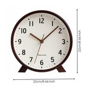 Wooden Mantel Timepiece Easy to Place Home Decor Battery Powered for Bookshelf