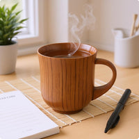 Wooden Handled Cup Durable Tableware Easy to Clean