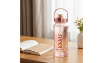 Sports Water Bottle with Straw Transparent Water Bottle with Straw Large-Capacity Leak-Resistant for Athletes, Fitness, Outdoor