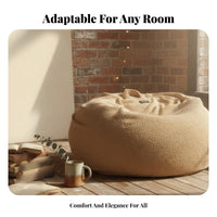 Teddy Fleece Lounger snug design Lounger Relaxing dense Foam Filling for Adults, Living Room, Bedroom, Balcony
